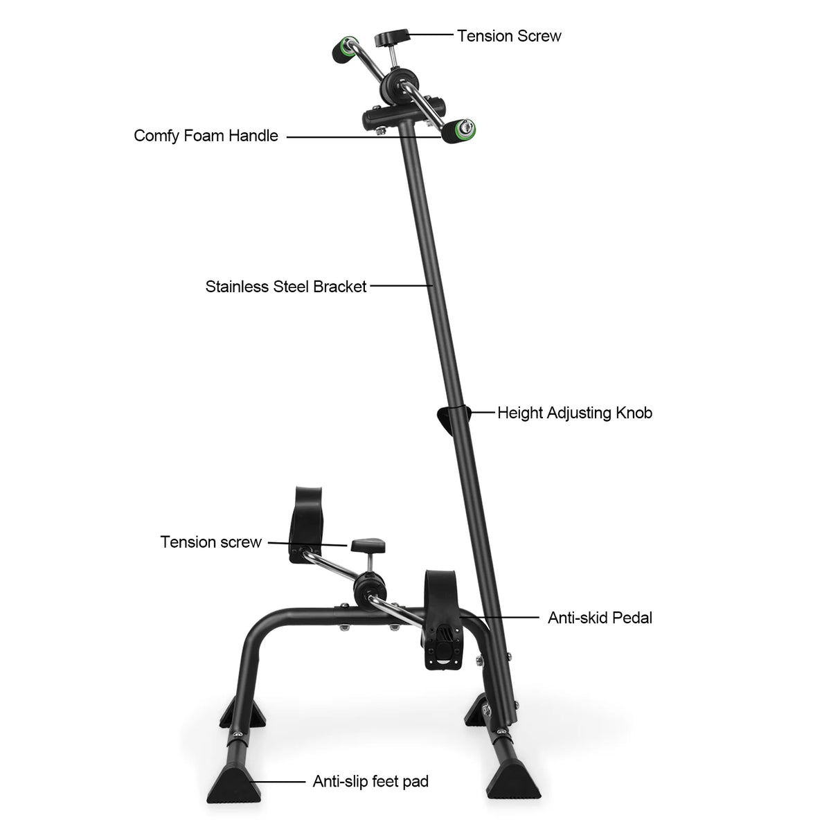 Mwptoo Elderly Exercise Bike, Pedal Exerciser Bike, Hand Arm Leg Knee Peddler - Product image 6
