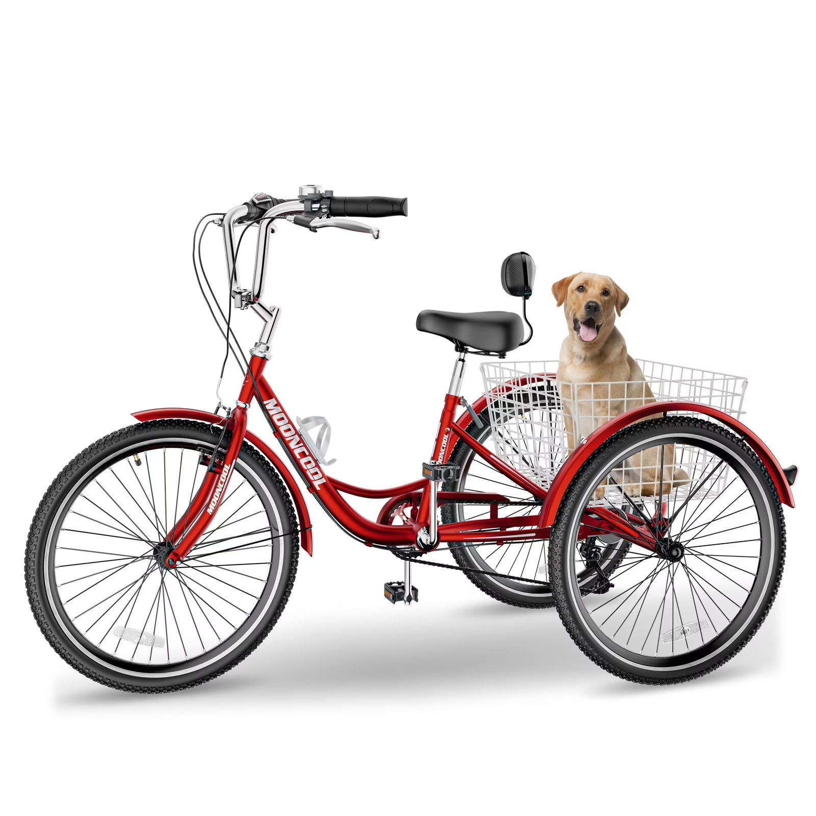 FICISOG 7 Speed Adult Tricycle for Women, 20/24/26 in Adult Trike with Basket - Product image 1