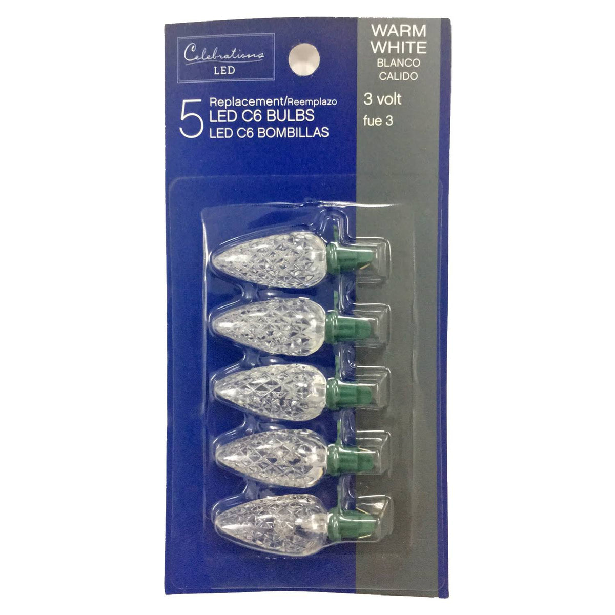 Celebrations C6 LED Replacement Bulbs Warm White - Product image 1