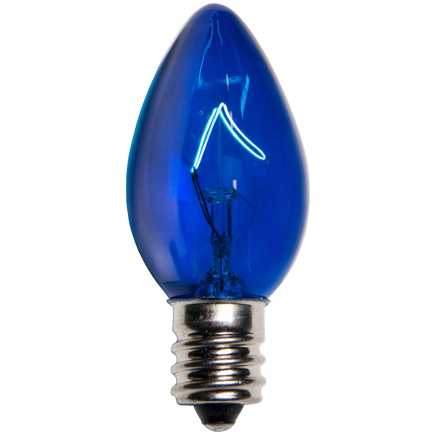 Kringle Traditions C7 Triple Dipped Transparent Bulb Color: Blue - Product image 1