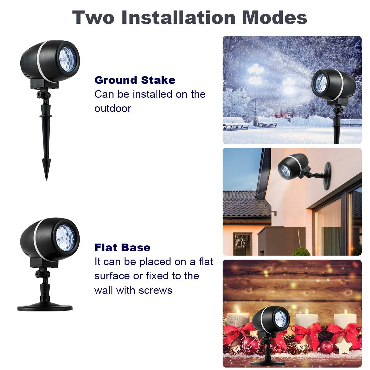 Tangkula Christmas Snowflake LED Projector Lights - Product image 5