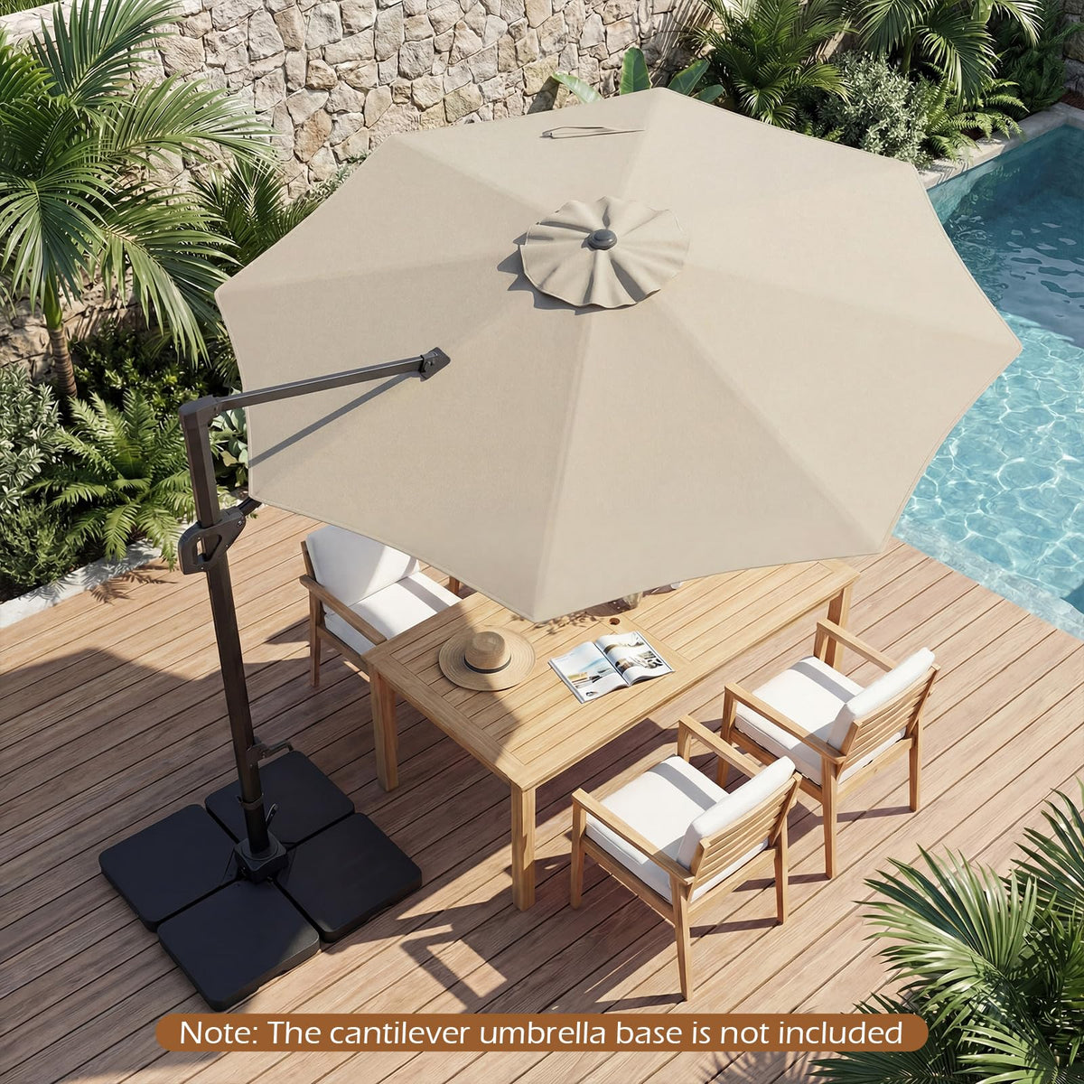 Tangkula 10ft Patio Umbrella with Aluminum Pole - Product image 3