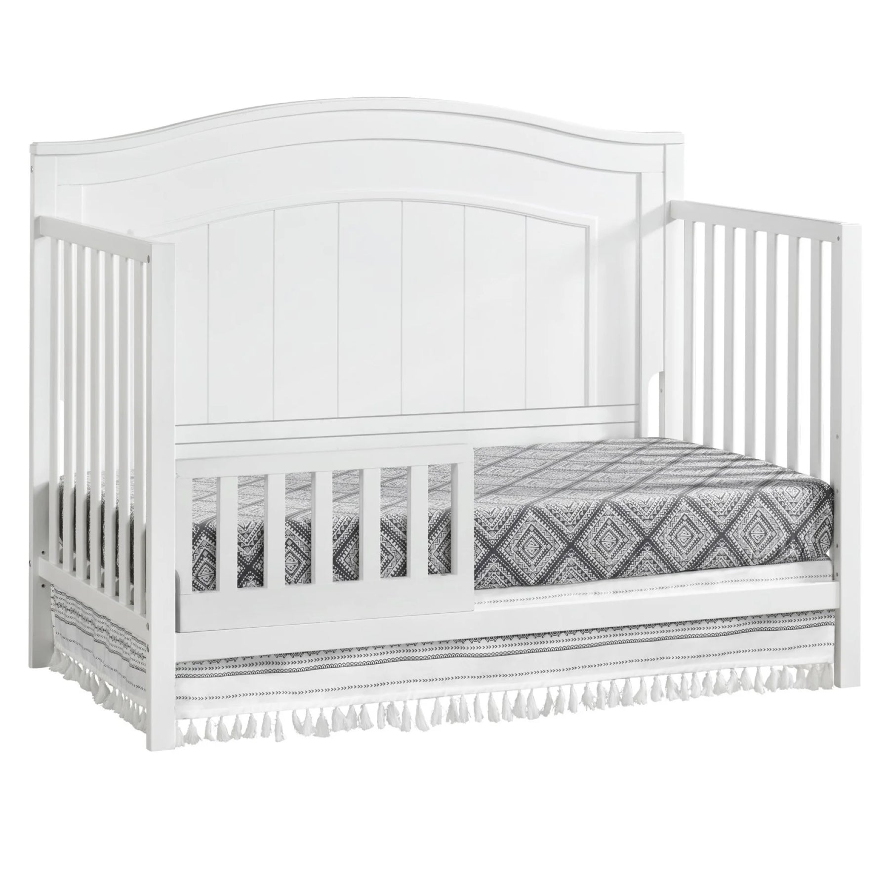 Oxford Baby North Bay 4 - in - 1 Convertible Crib, Snow White, GREENGUARD Gold Certified, Wooden Crib - Product image 4