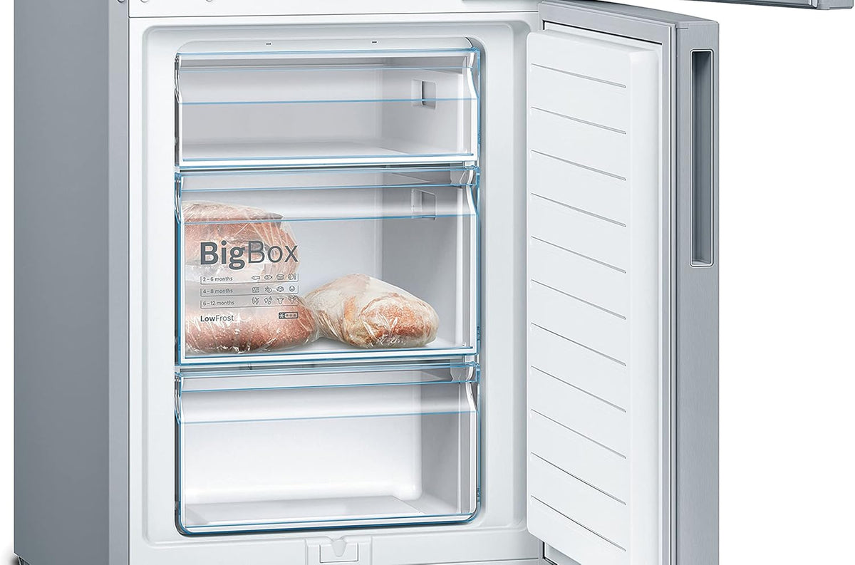 Bosch KGV33VLEAS - Free-standing combined refrigerator - Series 4 - 288L - Mixed cold - L 60cm x H 176cm - Stainless steel