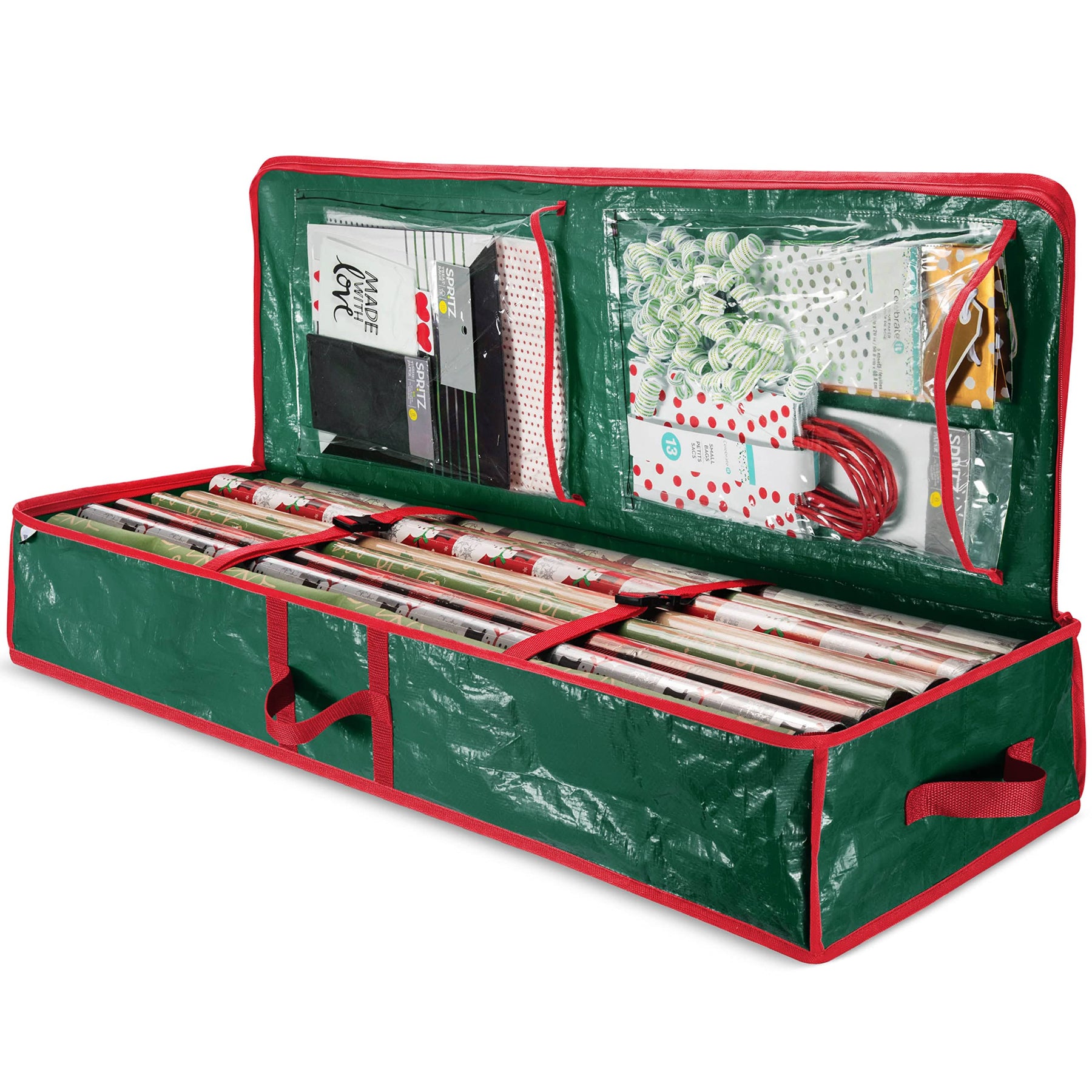 Zober Underbed Gift Wrap Organizer, Interior Pockets, Fits 18-24 Standard Rolls, Underbed Storage - Product image 1