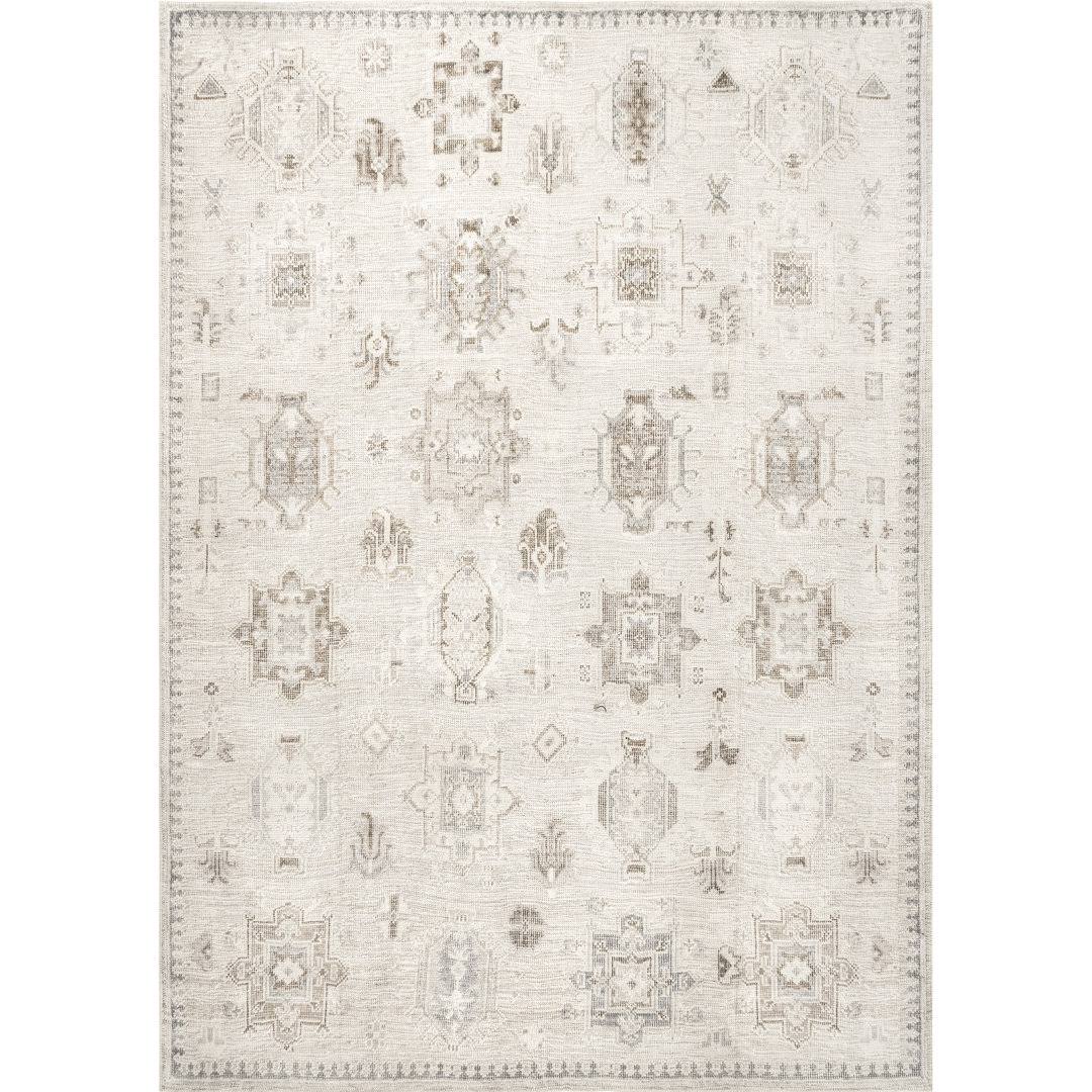 Elverta Oriental Machine Washable Beige Area Rug Birch Lane Rug Size: Rectangle 6' x 9' - Product image 1