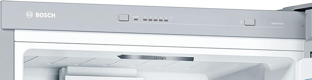 Bosch KGV33VLEAS - Free-standing combined refrigerator - Series 4 - 288L - Mixed cold - L 60cm x H 176cm - Stainless steel