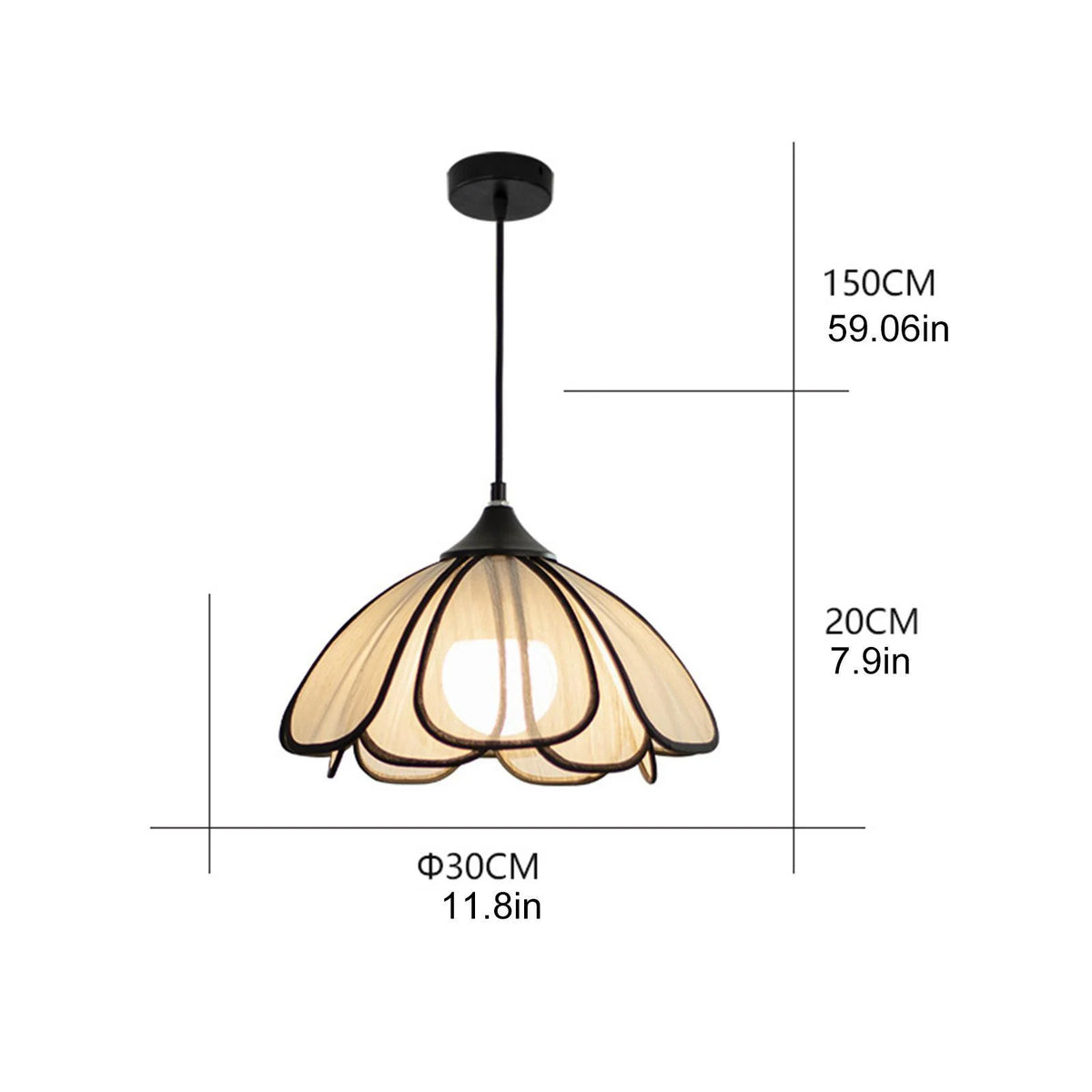 Gazechimp Boho Chandelier Droplight Hanging Light for Living Room Hallway Laundry Room Diameter 50cm - Product image 15