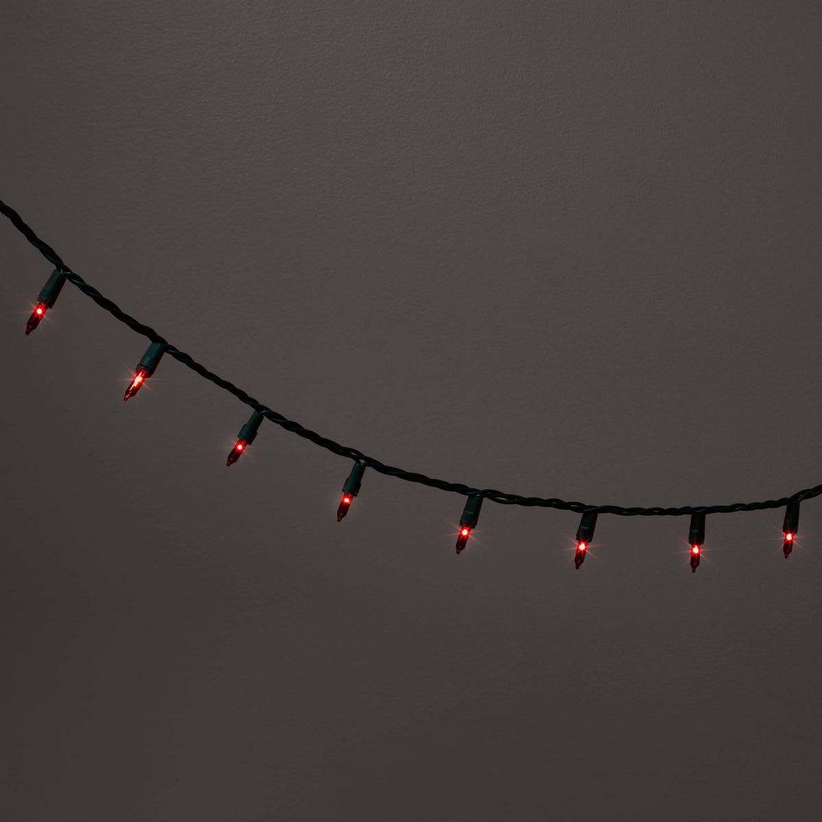 100ct Incandescent Smooth Mini Christmas String Lights Red with Green Wire - Wondershop - Product image 1