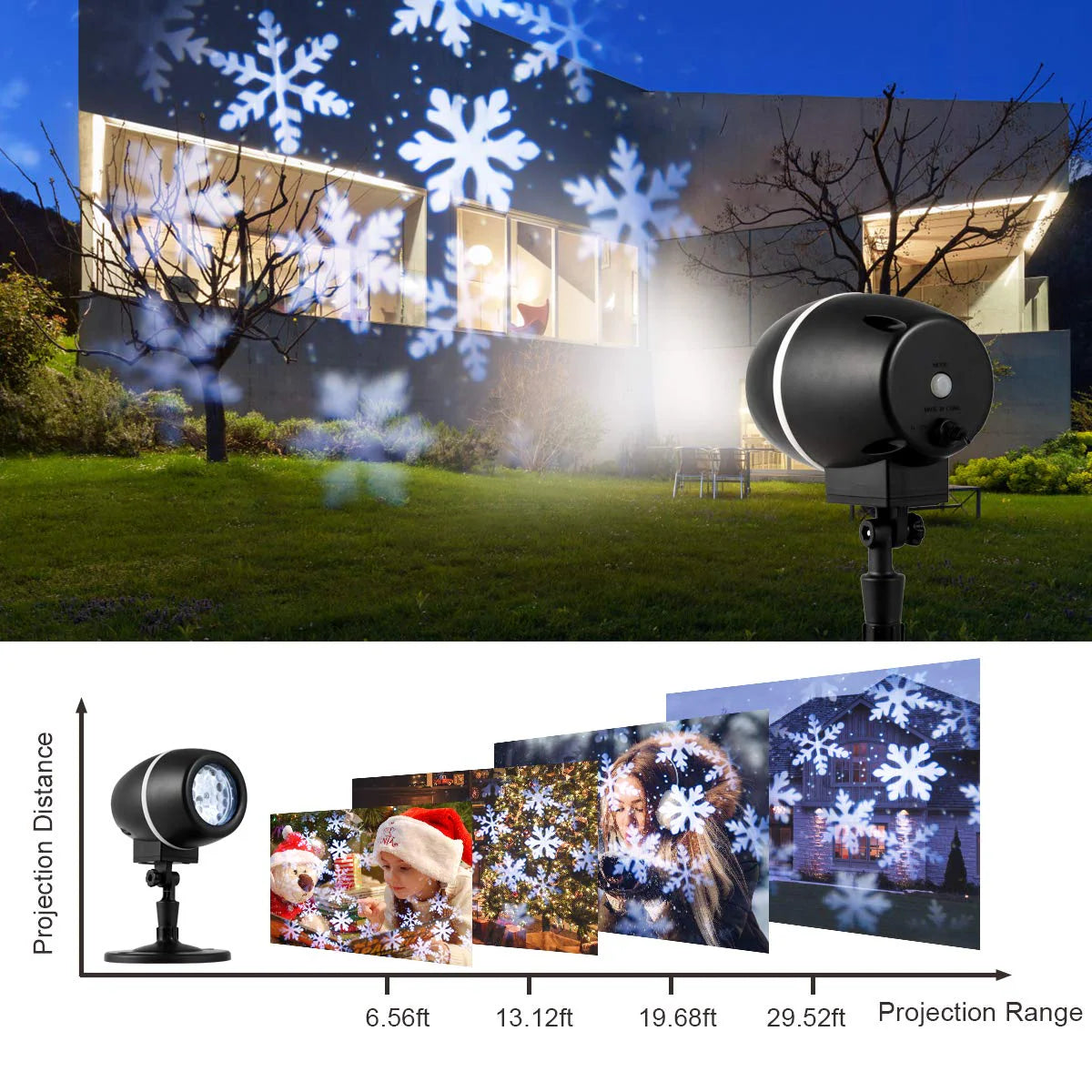 Tangkula Christmas Snowflake LED Projector Lights - Product image 3