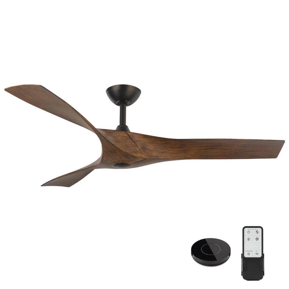 Wesley 52 in. Indoor/Outdoor Oil Rubbed Bronze DC Motor Ceiling Fan with Remote Control Works with Google - Product image 1