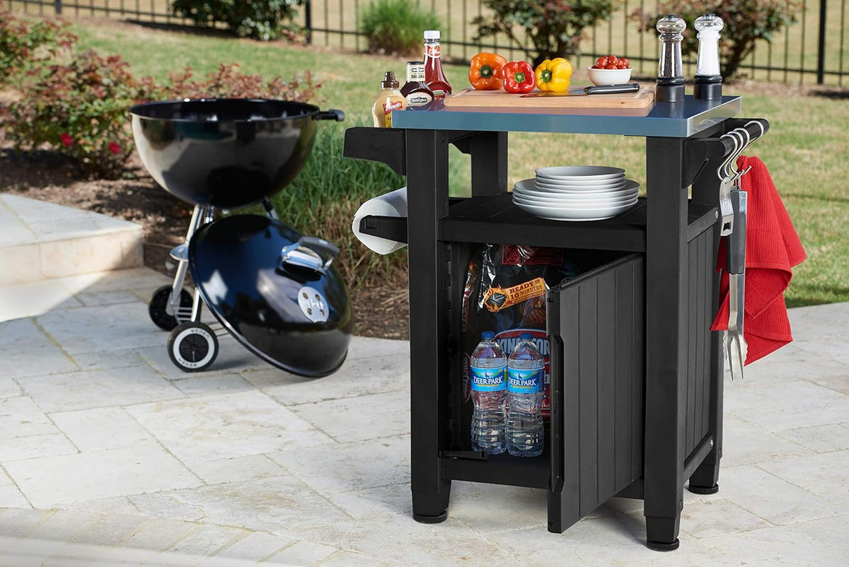 UNITY mini barbecue trolley - Gray - 105 liters