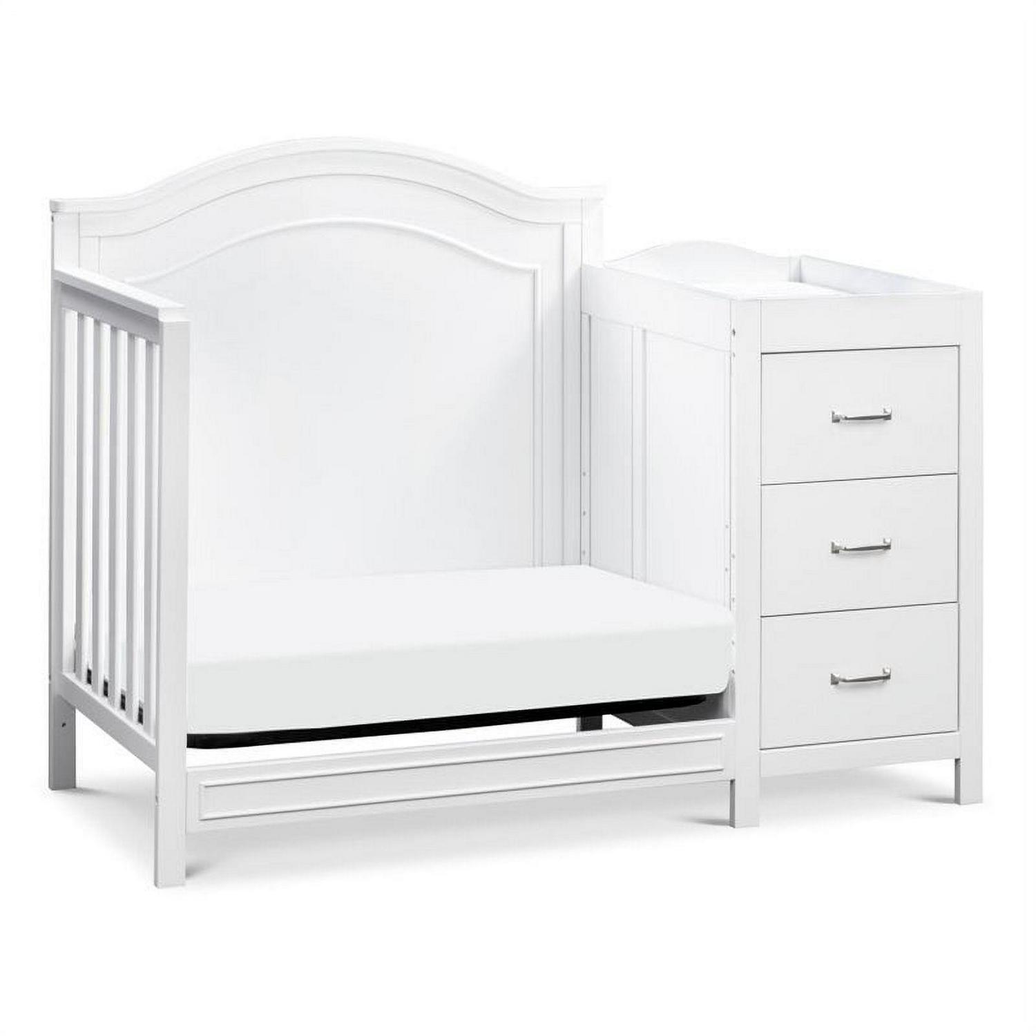Davinci Charlie 4 - in - 1 Convertible Mini Crib & Changer in White - Product image 3