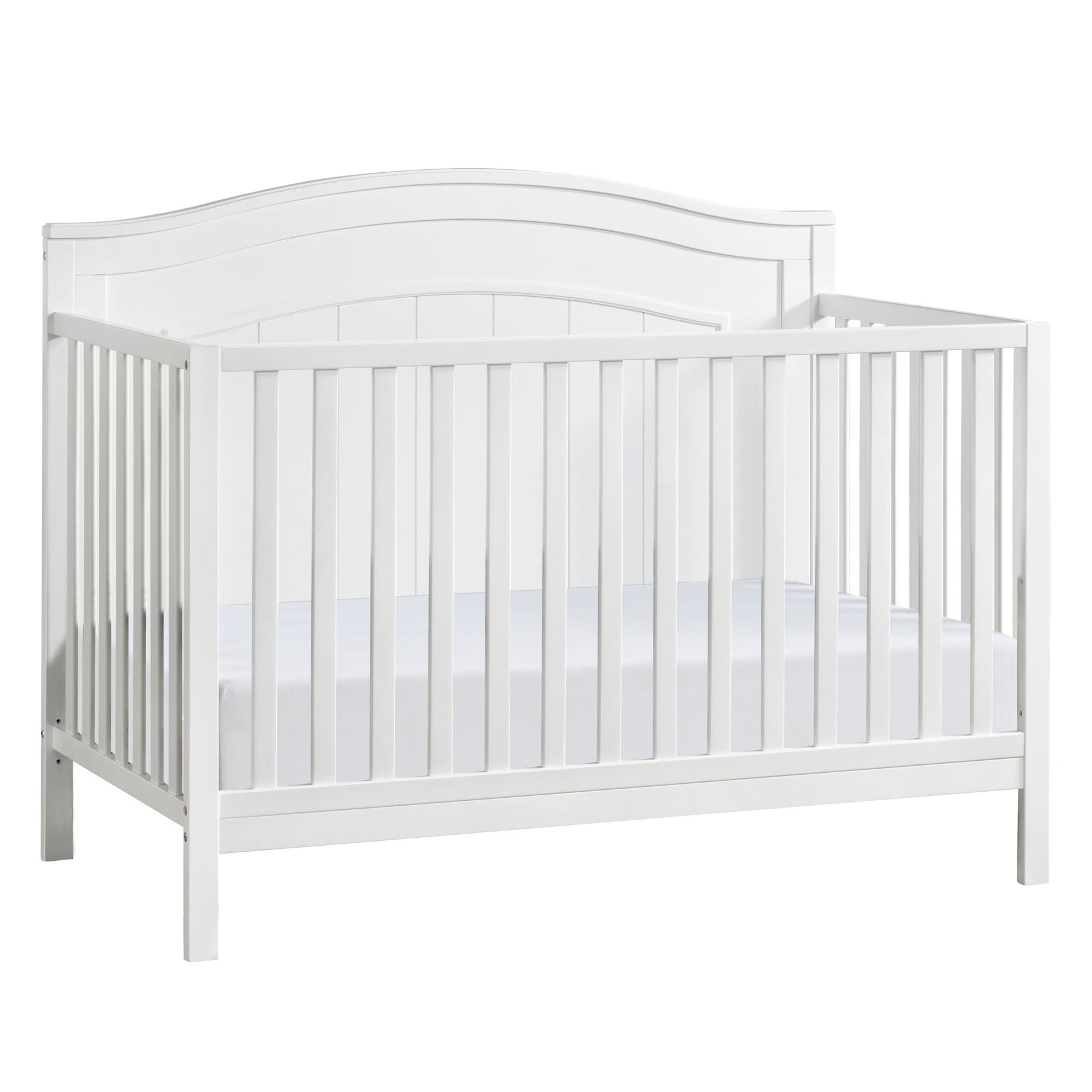 Oxford Baby North Bay 4 - in - 1 Convertible Crib, Snow White, GREENGUARD Gold Certified, Wooden Crib - Product image 1
