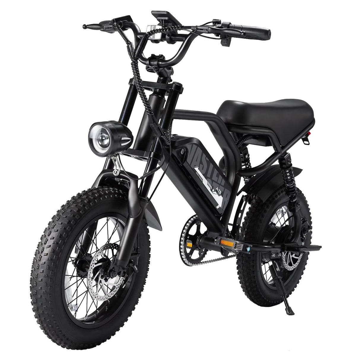AVDL Electric Bike, 16" Fat Tire Ebike, 500W Motor, 48V 12ah Removable Battery, 4x Suspension - Product image 1