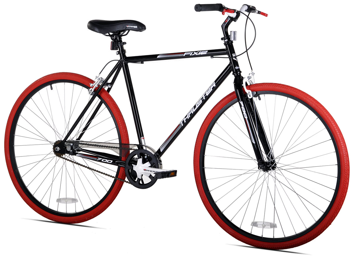 700c Kent Fixie Men'S Bike, Adult, Ages 13 and up, Black/Red - Product image 1