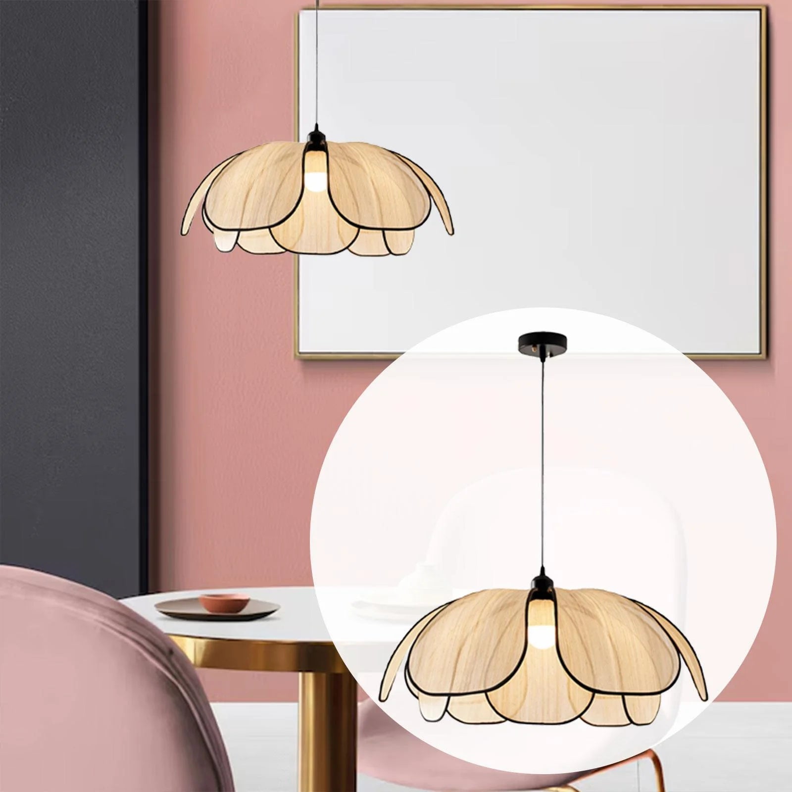 Gazechimp Boho Chandelier Droplight Hanging Light for Living Room Hallway Laundry Room Diameter 50cm - Product image 9