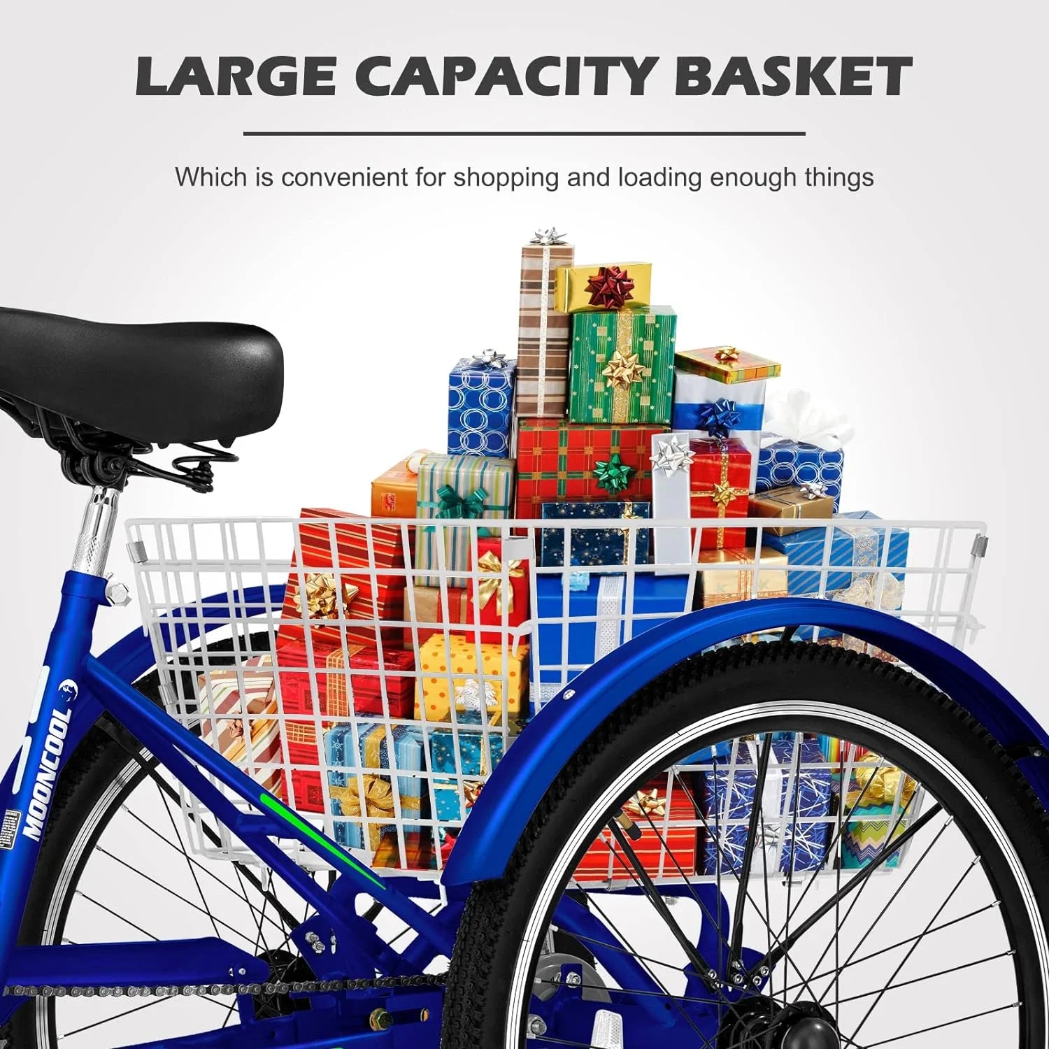 FICISOG 7 Speed Adult Tricycle for Women, 20/24/26 in Adult Trike with Basket - Product image 33