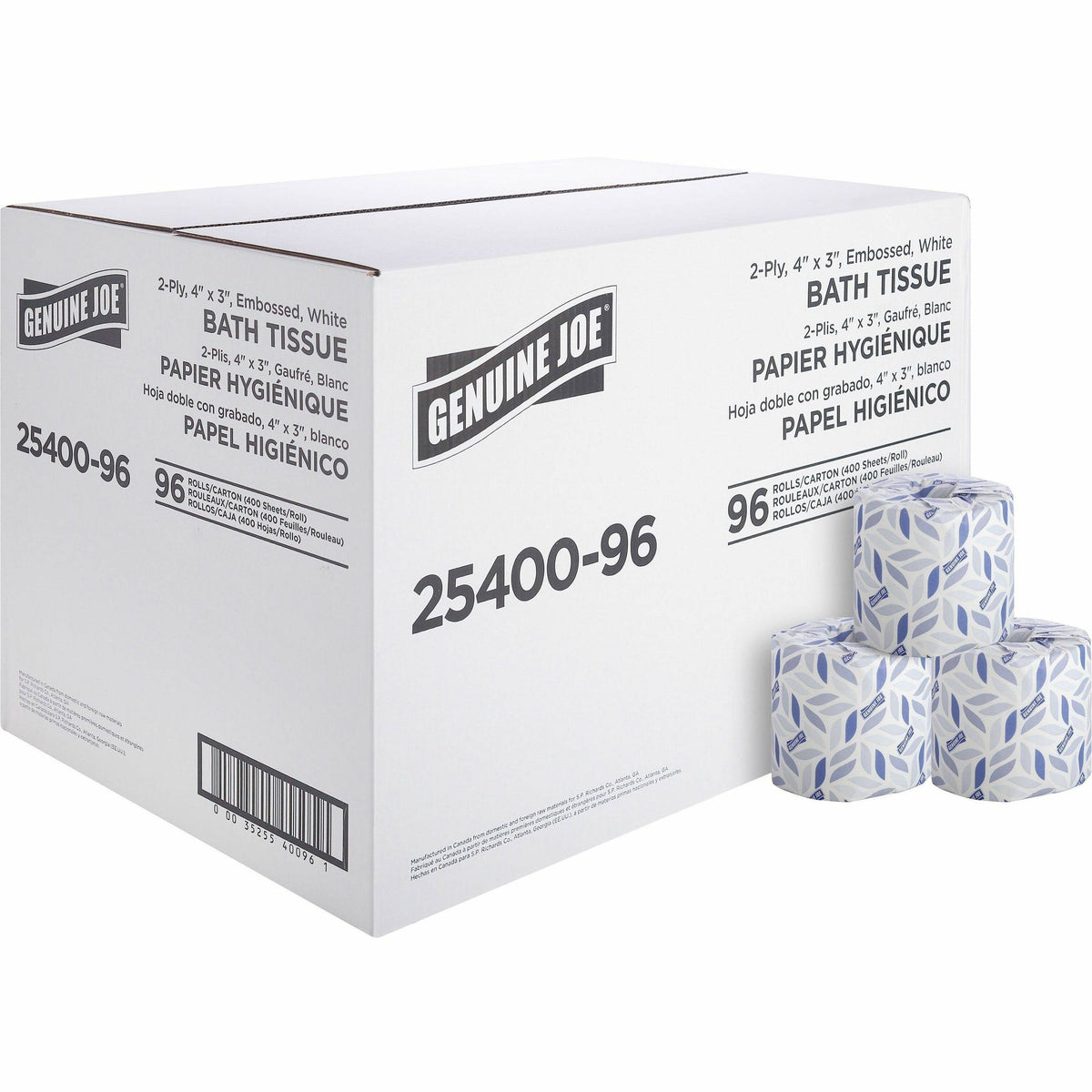 Genuine Joe 2-Ply Standard Bath Tissue Rolls - Product image 1