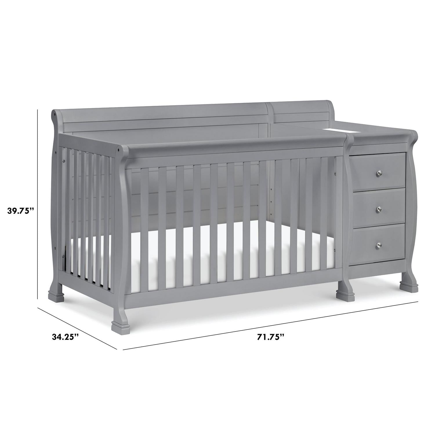 Davinci Kalani 4 - in - 1 Convertible Crib & Changer in Grey - Product image 6