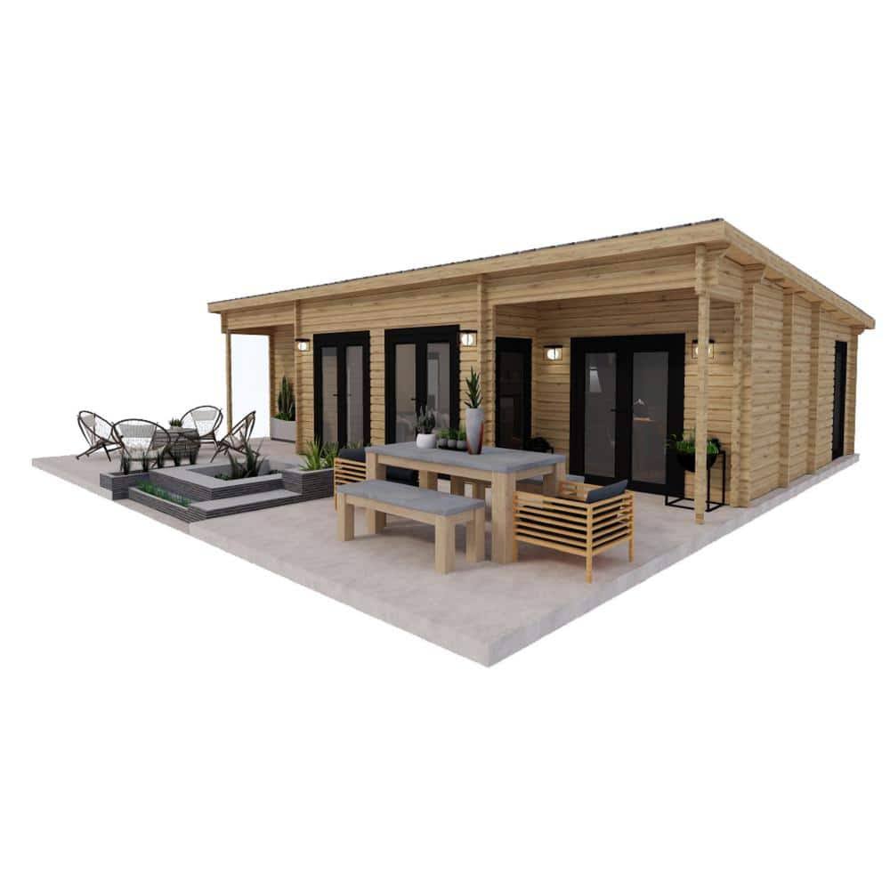 Hud-1 EZ Buildings Nordic J68 33 ft. 3 in. x 19 ft., 3 ft. 1 in. with 14 ft. 3 in x 3 ft. 5 in - Product image 1