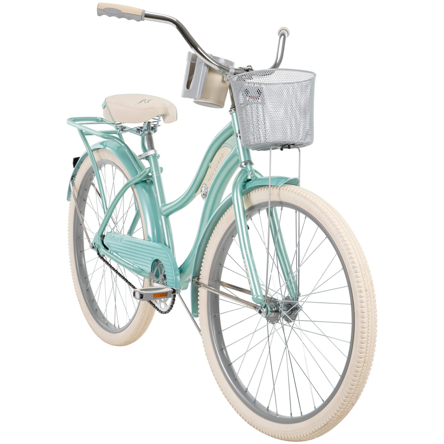 26 In. Nel Lusso Women'S Classic Beach Cruiser Bike, Mint Green - Product image 11