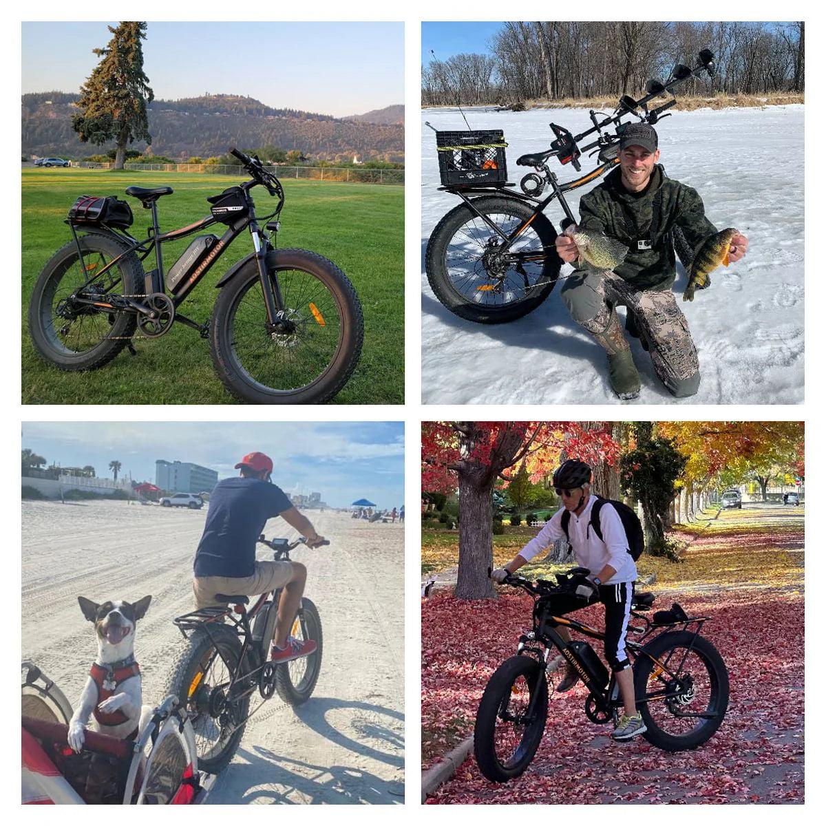 Aostirmotor Electric Mountain Bike, 48V 13AH Removable Lithium Battery 750W Ebike with Rack - Product image 5