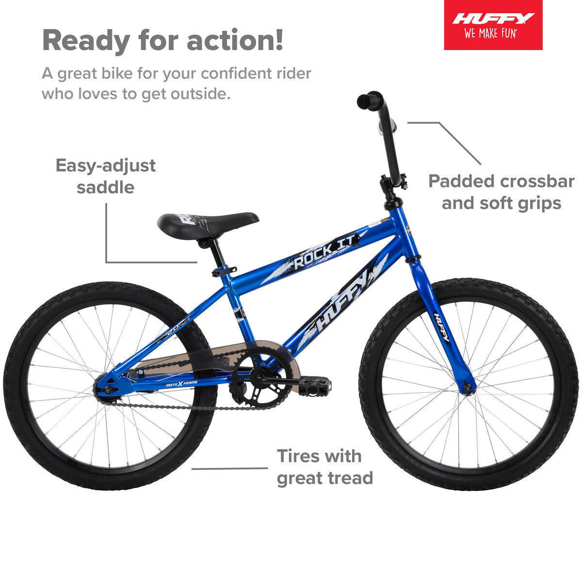 20 In. Rock It Boy Kids Bike, Royal Blue - Product image 5