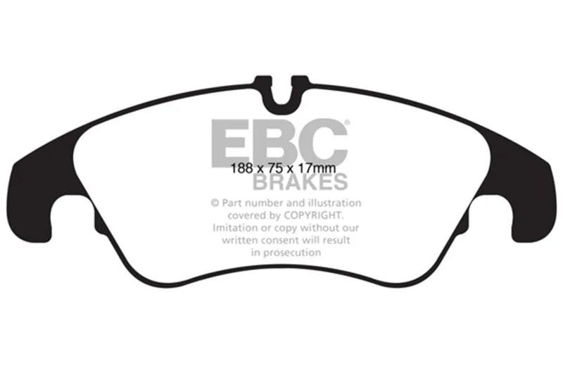 EBC Ultimax2 Low Dust Street - Front Ultimax 2 Pad PN UD13221