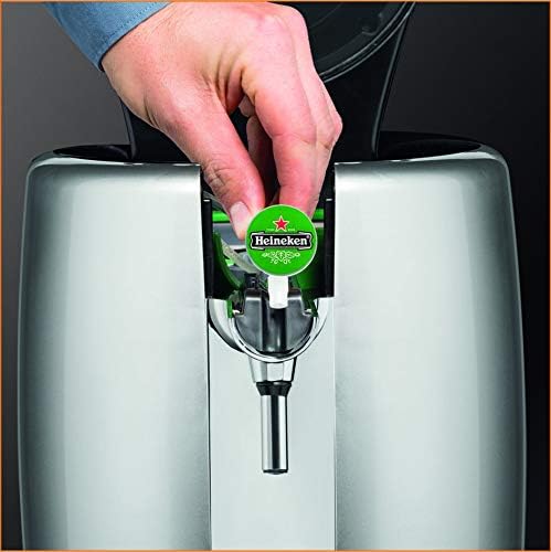 Krups BeerTender Silver and chrome Beer machine Pressure for home Beer tap Beer pump Box 2 glasses YY2931FD