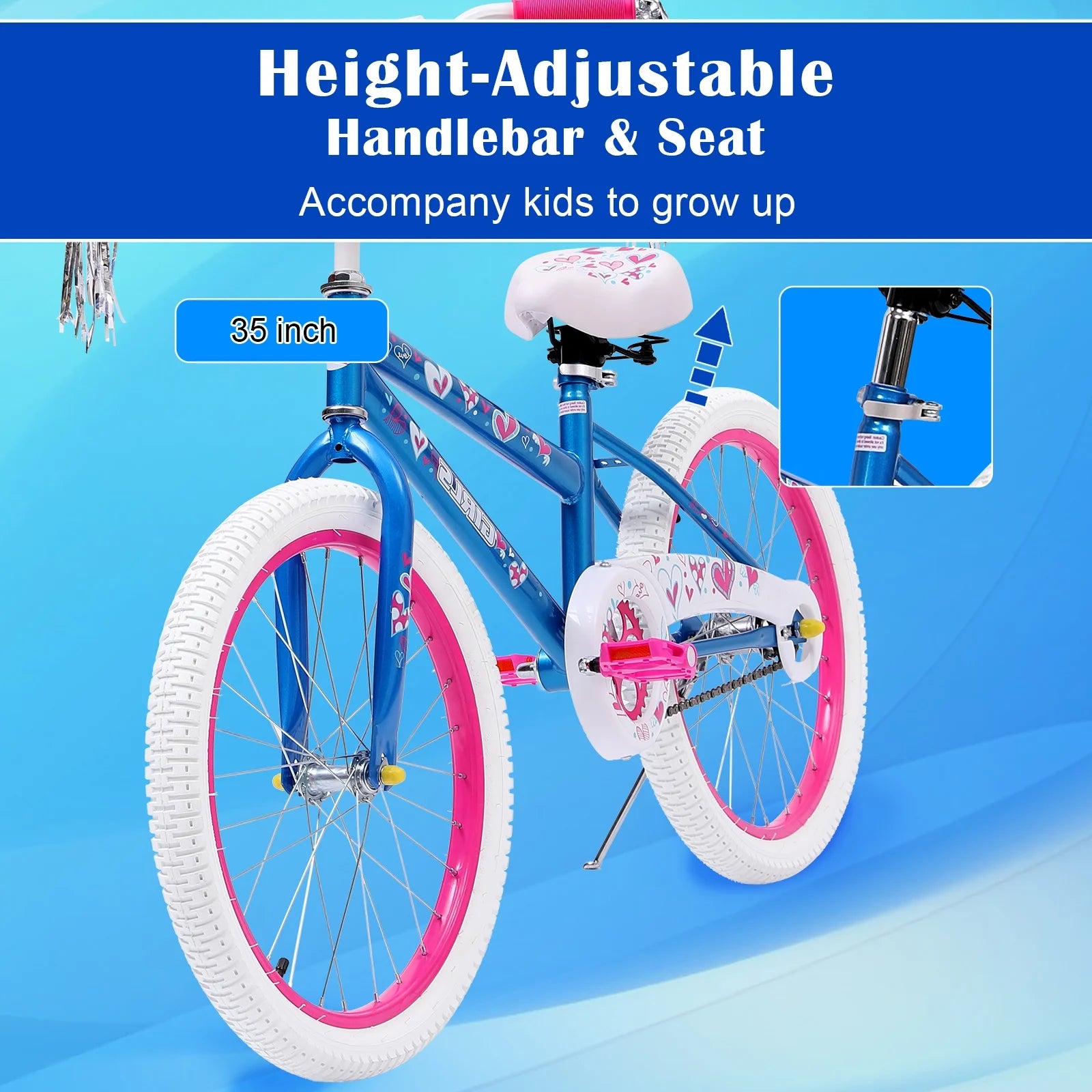 Vebreda 20 in Kids Bike Bicycle for 8 - 12 Years Old Kids, Blue - Product image 5