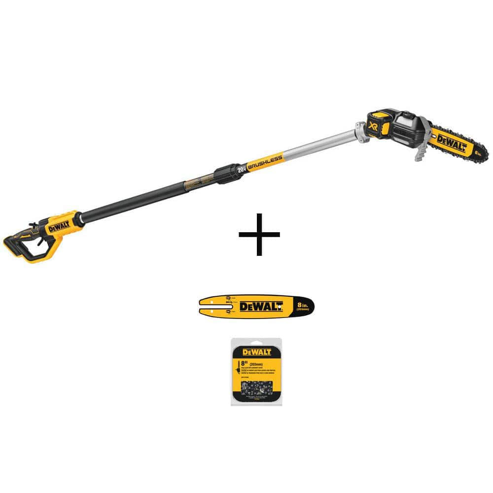 DeWalt 20V Max 8in. Cordless Battery Powered Pole & Chainsaw with 8in. Bar & Chain (34 Link) - Product image 1