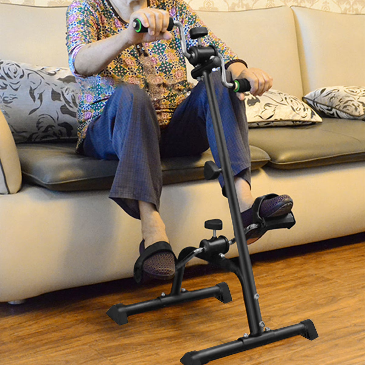 Mwptoo Elderly Exercise Bike, Pedal Exerciser Bike, Hand Arm Leg Knee Peddler - Product image 1
