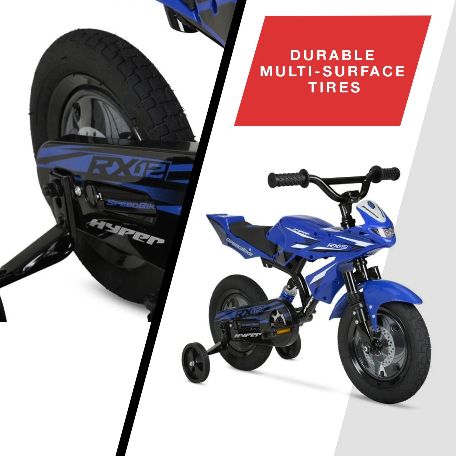 12" Hyper Speed Bike, Childs Bicycle; Kids Ages 2 - 4 Years Old, Blue, Character Group: Speed - Product image 12
