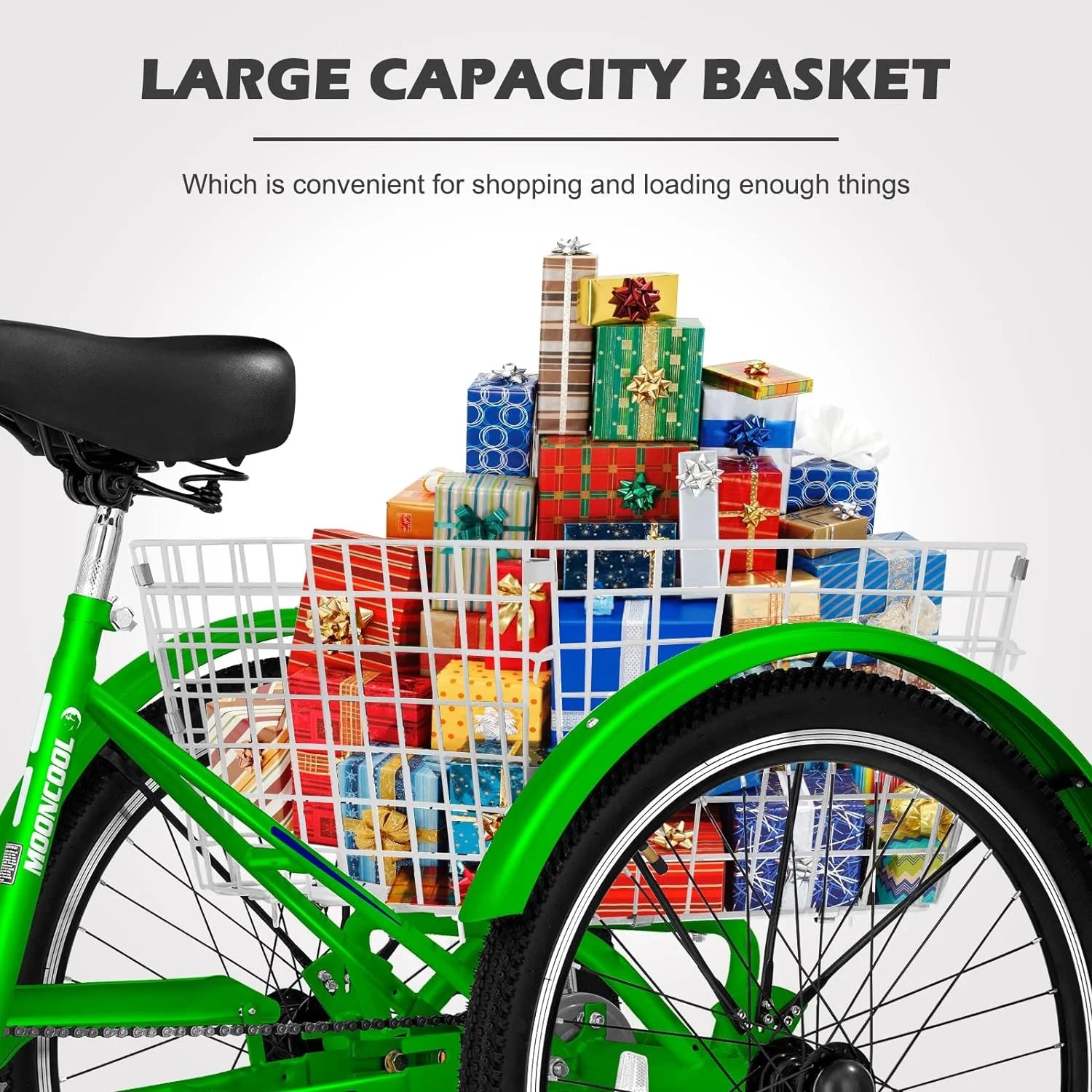 FICISOG 7 Speed Adult Tricycle for Women, 20/24/26 in Adult Trike with Basket - Product image 79