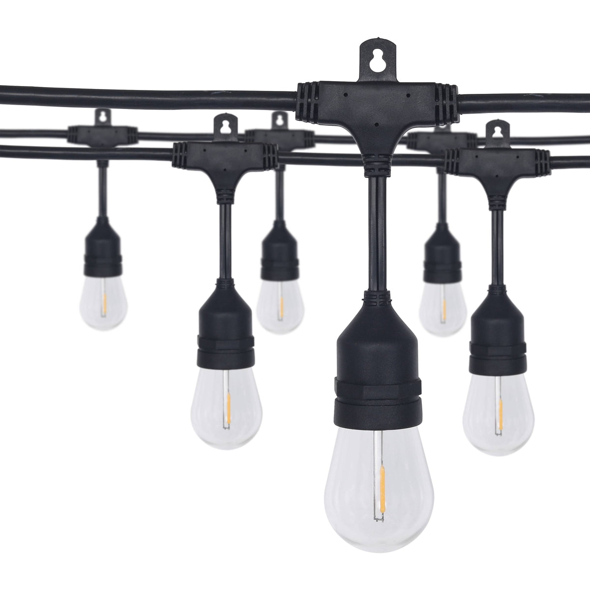 Honeywell 48 ft Outdoor String Lights, Commercial Grade Waterproof LED Patio 15 - Product image 1