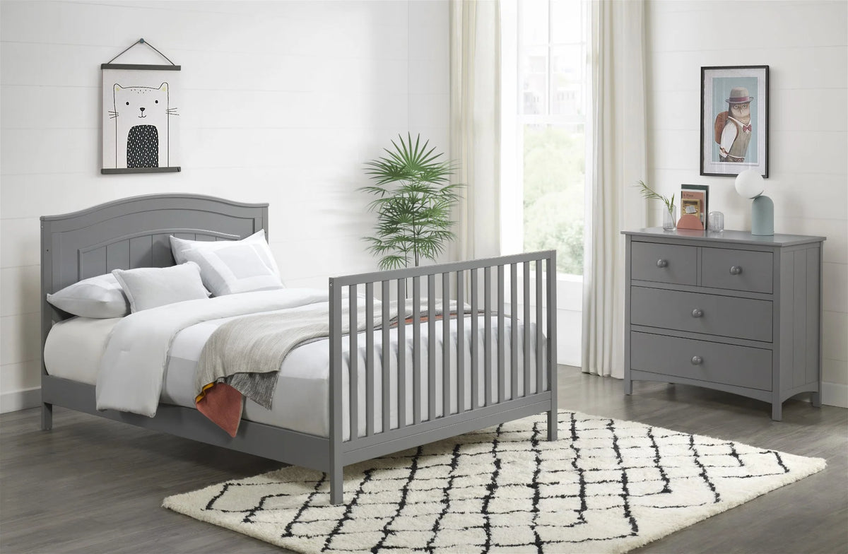 Oxford Baby North Bay 4 - in - 1 Convertible Crib, Snow White, GREENGUARD Gold Certified, Wooden Crib - Product image 22