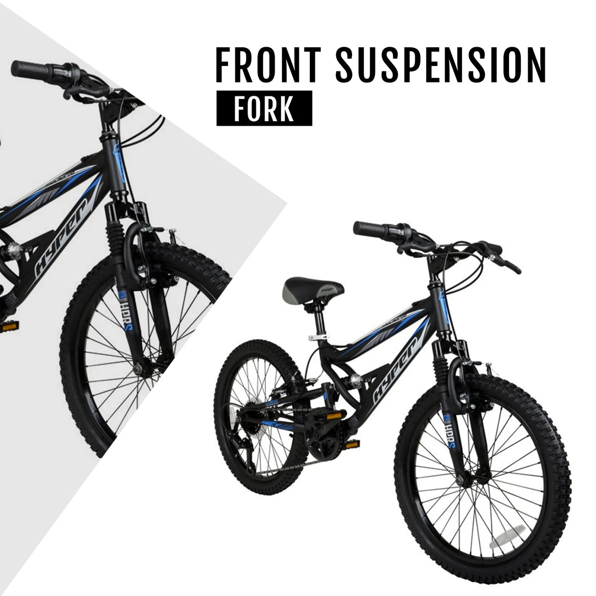 Hyper Bicycles 20" Boys Shocker Mountain Bike, Kids, Black, Recommended Age Group 8 to 13 Years Old - Product image 5