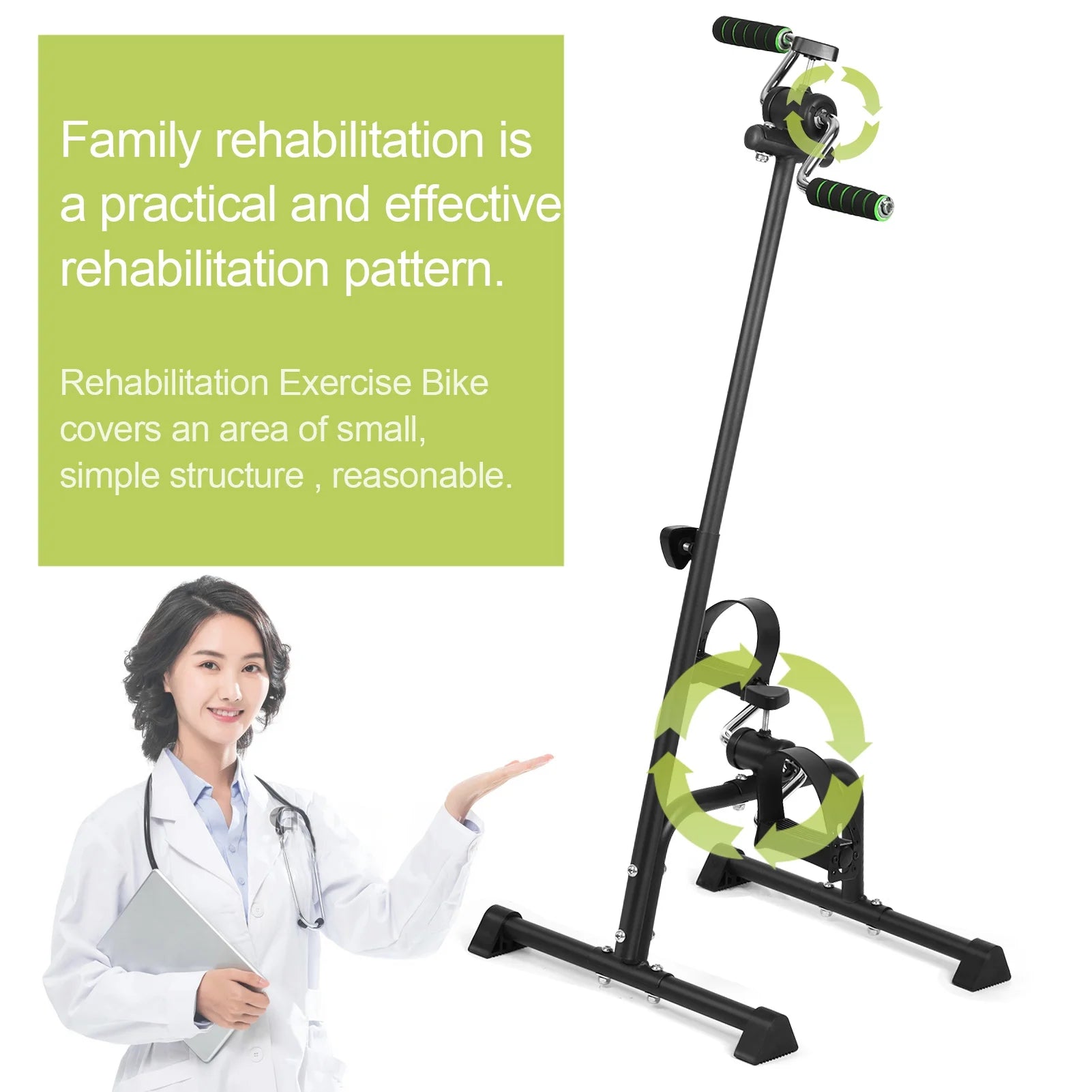 Mwptoo Elderly Exercise Bike, Pedal Exerciser Bike, Hand Arm Leg Knee Peddler - Product image 7