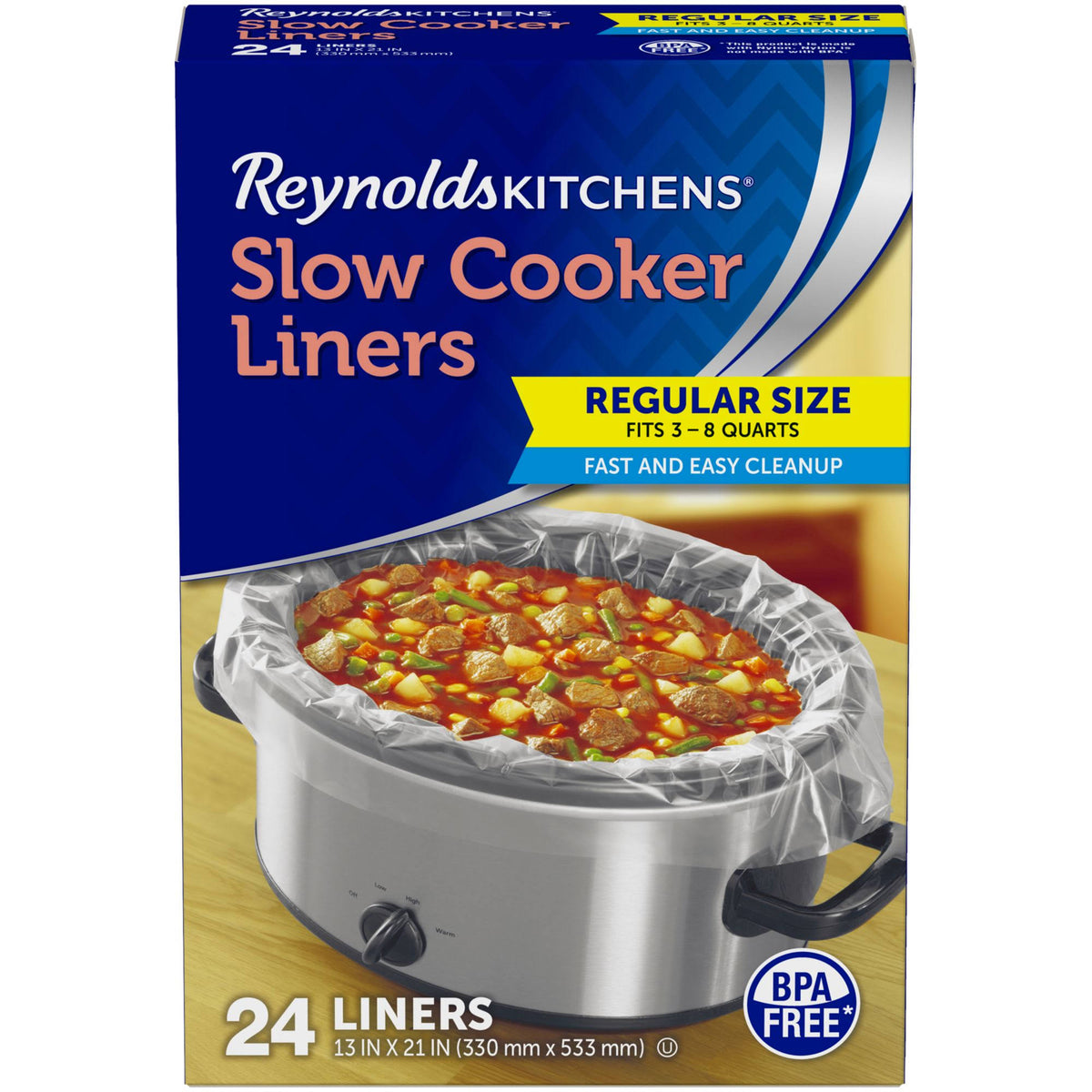 Reynolds Kitchens Slow Cooker Liners, Regular Size - 24 liners - Product image 1