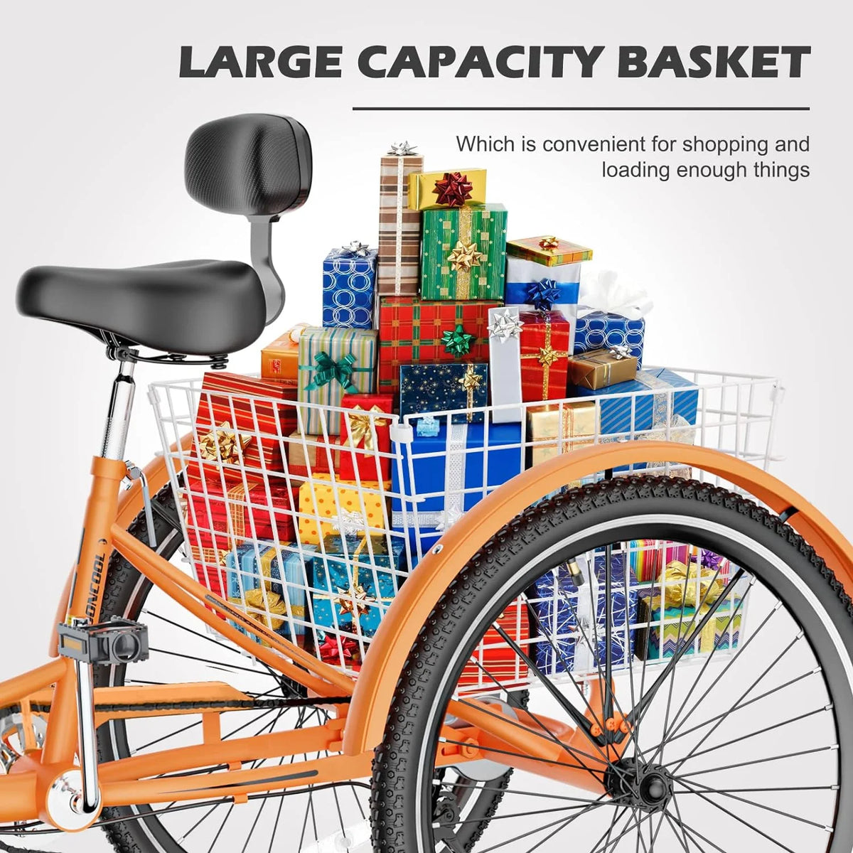 FICISOG 7 Speed Adult Tricycle for Women, 20/24/26 in Adult Trike with Basket - Product image 58