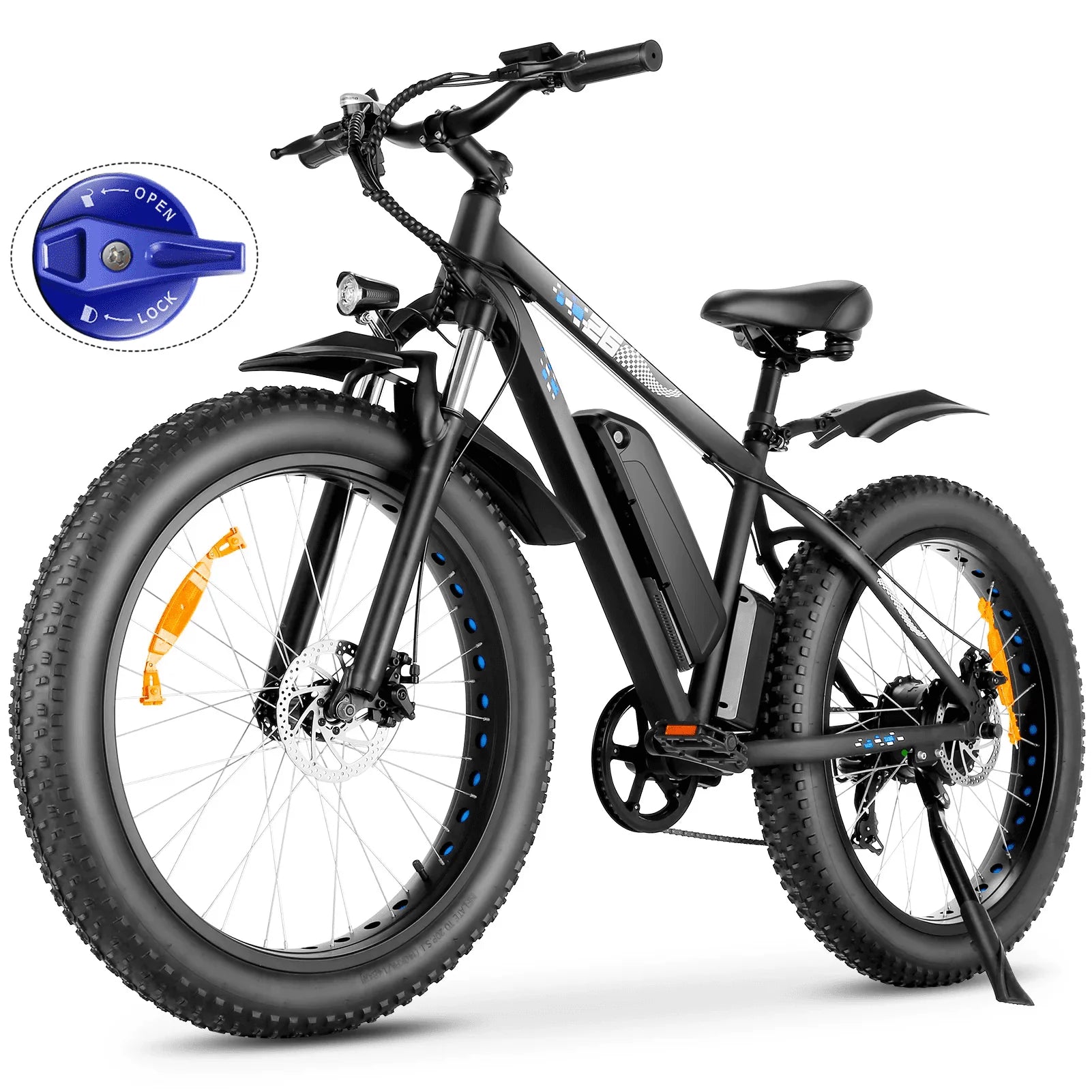 Funcid Electric Bike, 26" 4.0 Fat Tire Electric Bike for Adults 500W Adult Electric Bicycles Electric - Product image 1