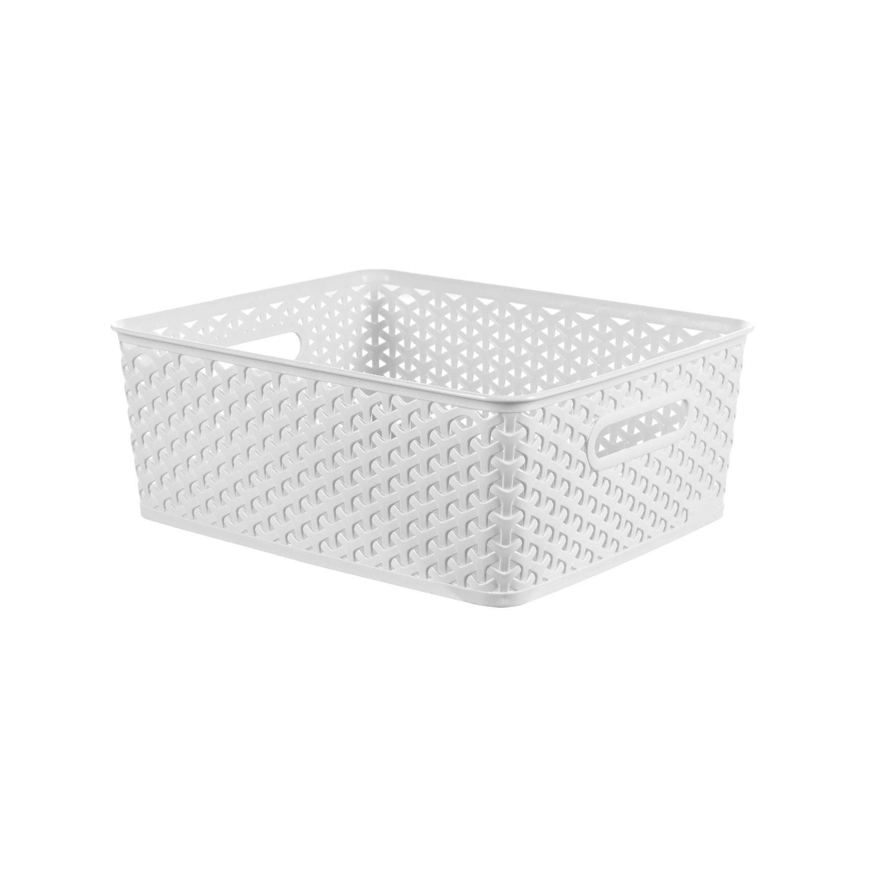 Y-Weave Medium Decorative Storage Basket White - Brightroom - Product image 1