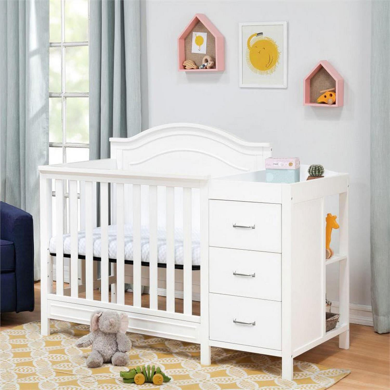 Davinci Charlie 4 - in - 1 Convertible Mini Crib & Changer in White - Product image 7