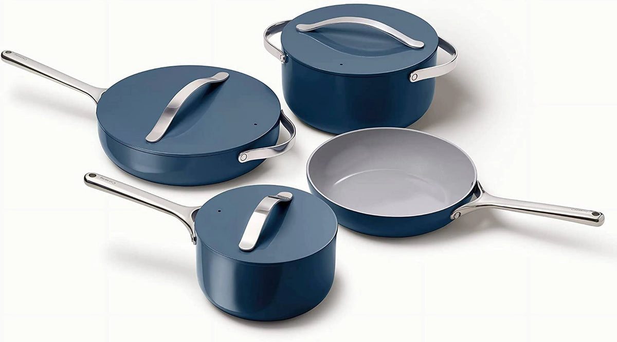 Caraway Nonstick Ceramic Cookware Set (12 Piece) Pots Pans Lids and Kitchen Storage - Product image 5