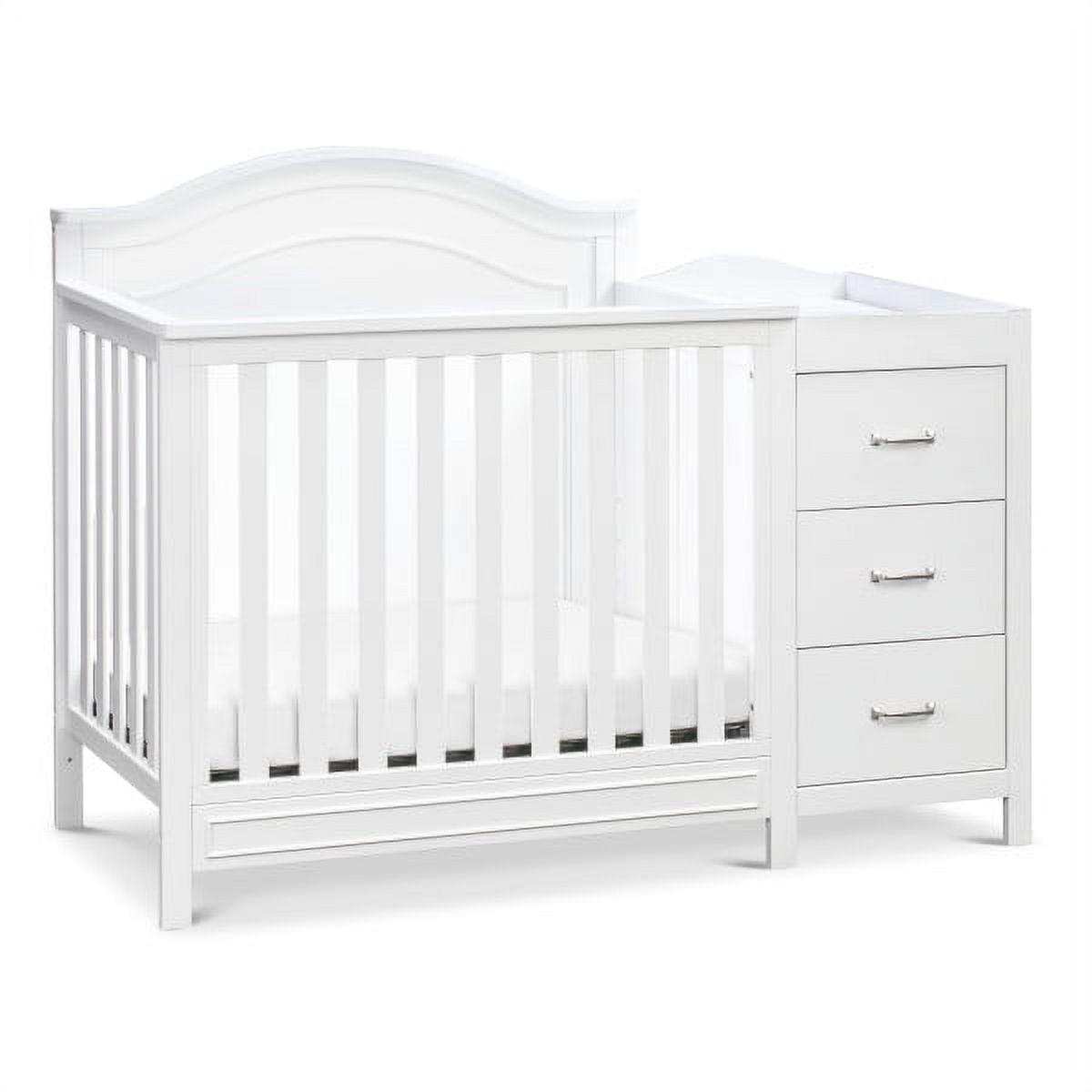 Davinci Charlie 4 - in - 1 Convertible Mini Crib & Changer in White - Product image 1