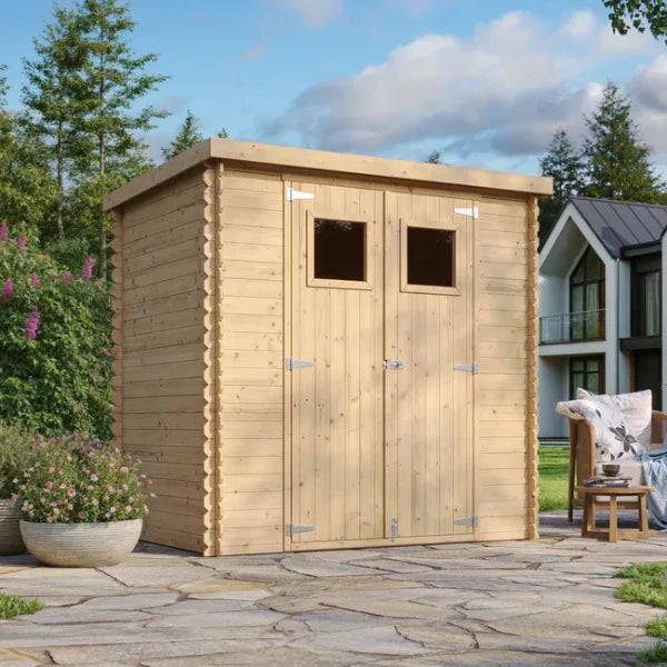 Wooden garden shed L204 x l142 x H200 cm / 2.22 m -