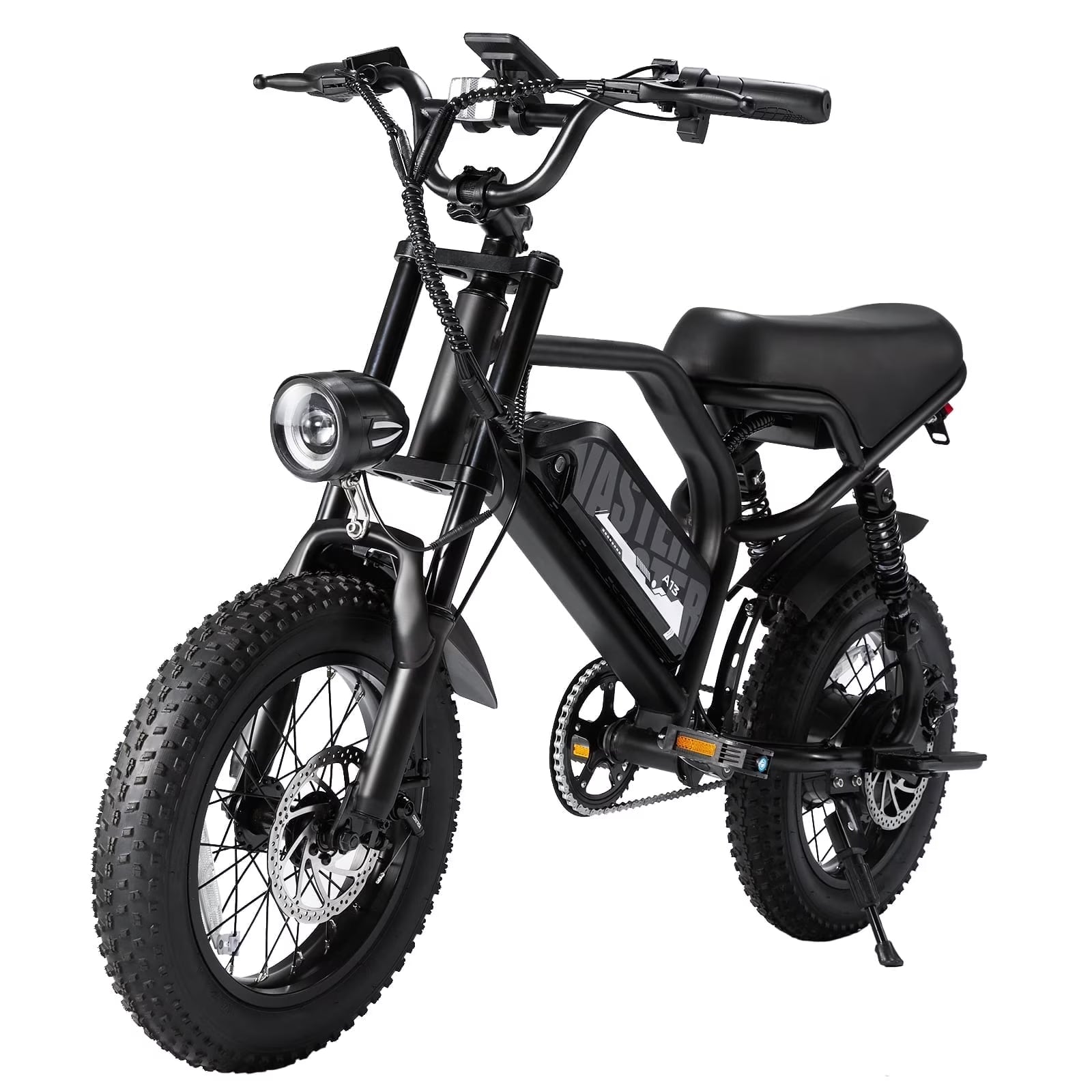 AVDL Electric Bike, 16" Fat Tire Ebike, 500W Motor, 48V 12ah Removable Battery, 4x Suspension - Product image 1