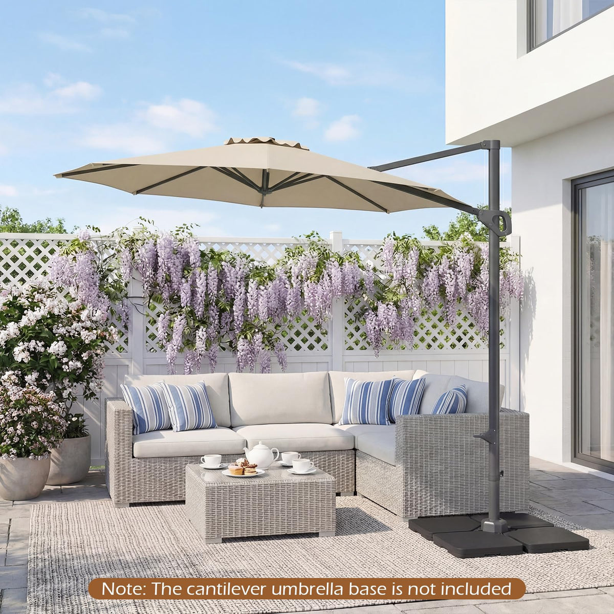 Tangkula 10ft Patio Umbrella with Aluminum Pole - Product image 2