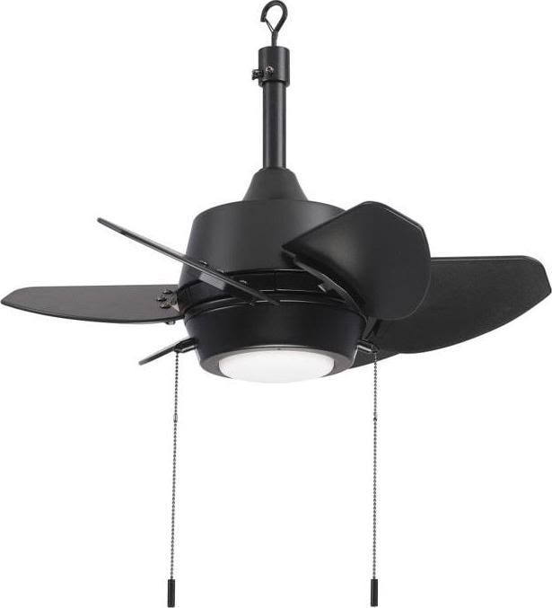 Harbor Breeze Gaskin 24-in Matte Black LED Indoor/Outdoor Ceiling Fan with Light (6-Blade) - Product image 1